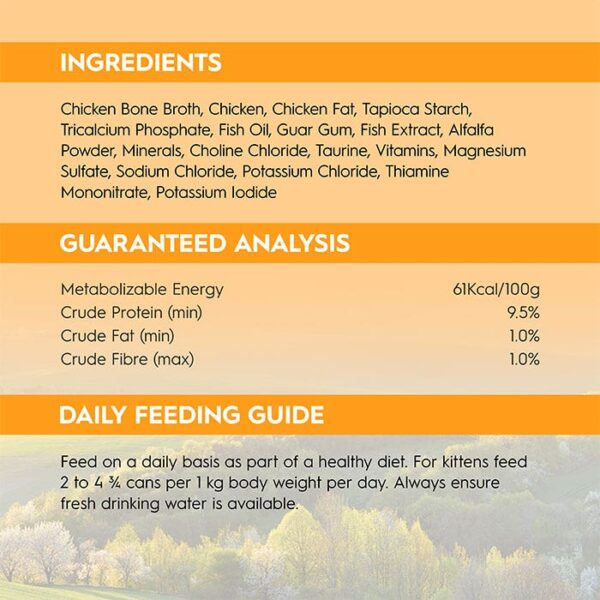 Chicken in Bone Broth Kitten Can 85g x 24 - Image 7