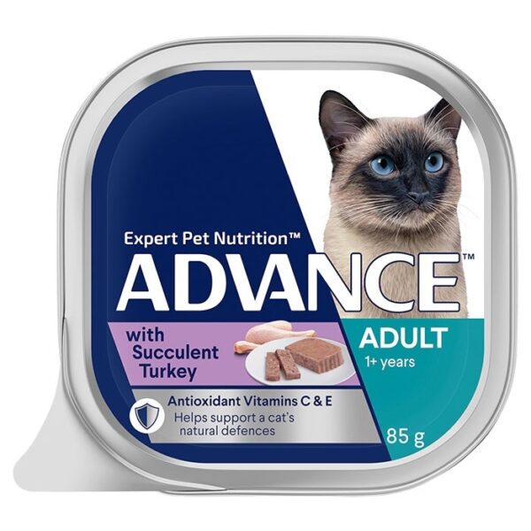 Adult Wet Cat Food with Succulent Turkey 7x85g Trays