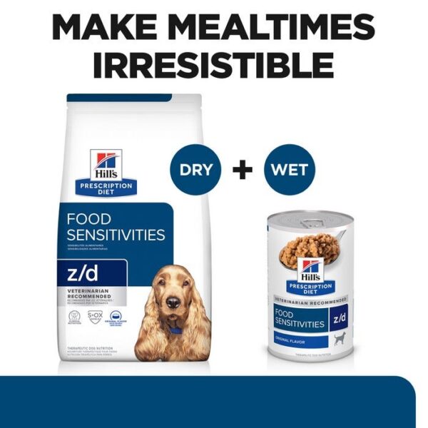 Z/D Food Sensitivities Dog Wet Food Can 370g x 12 - Image 7