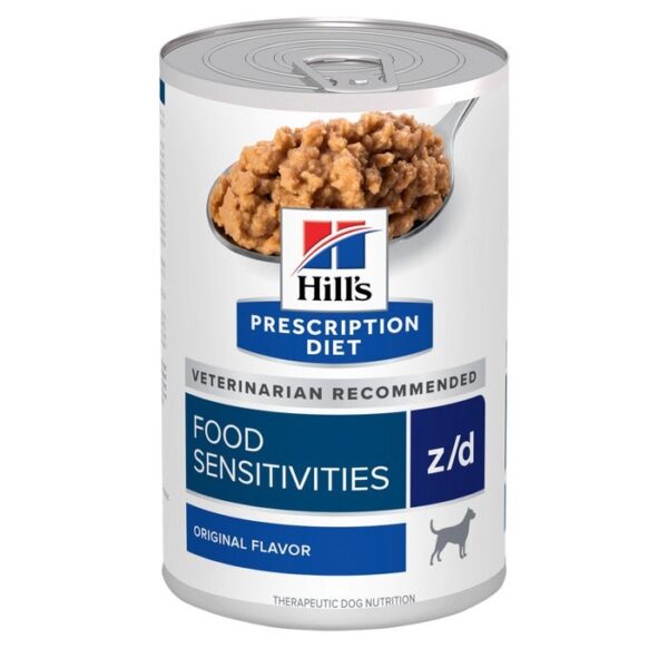 Z/D Food Sensitivities Dog Wet Food Can 370g x 12 - Image 2