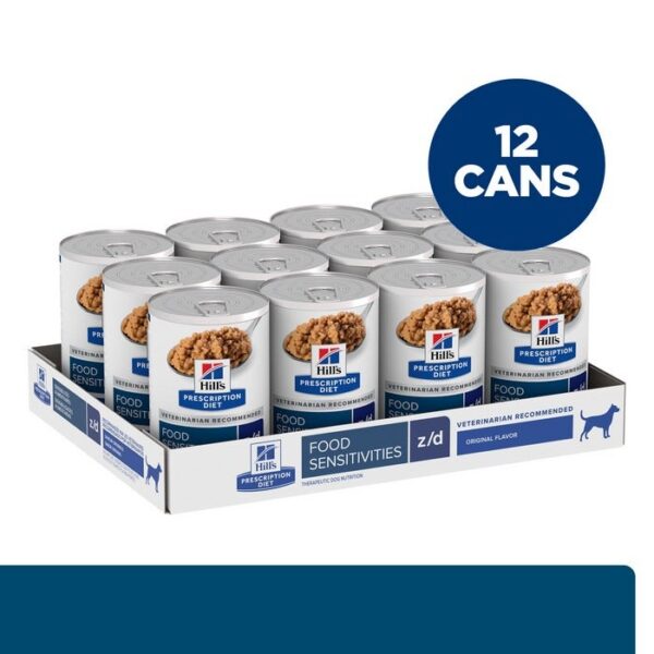 Z/D Food Sensitivities Dog Wet Food Can 370g x 12 - Image 3