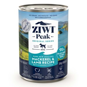 ZiwiPeak Mackerel & Lamb Adult Dog Can 390g x 12