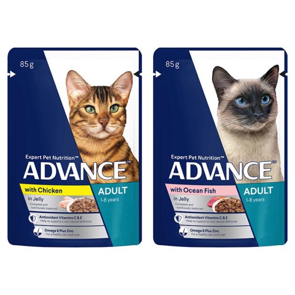 Adult Multipack Wet Cat Food with Chicken & Ocean Fish in Jelly 12x85g - Image 3