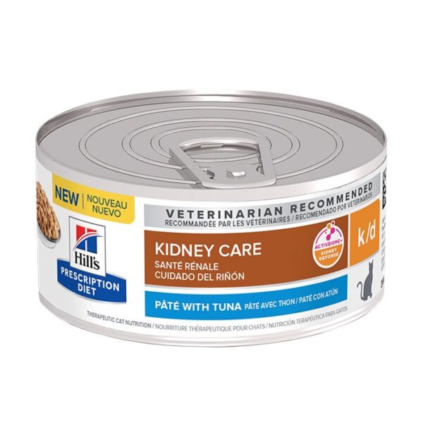 K/D Kidney Care Tuna Pate Cat Wet Food Can 156g x 24 - Image 4