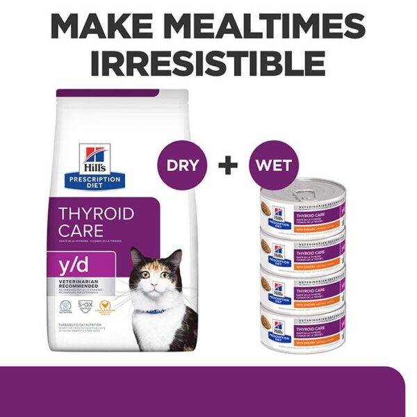 Y/D Thyroid Care Chicken Adult Cat Wet Food Can 156g x 24 - Image 8