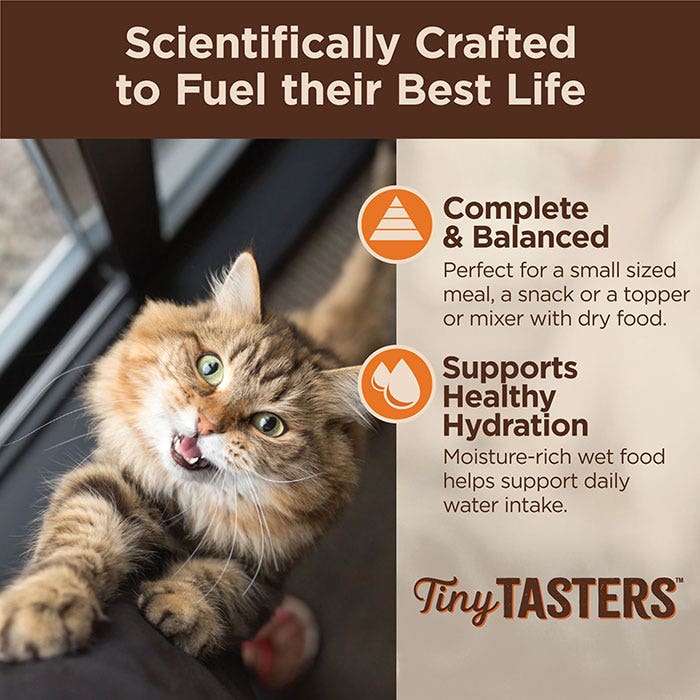 Tiny Tasters Land VP Adlt Cat Food 50g x 12 - Image 4