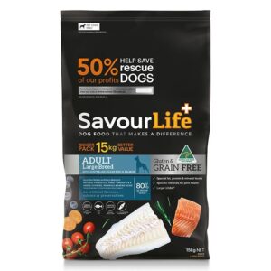 Grain Free Salm and Fish Large Adt Dog Food 15kg