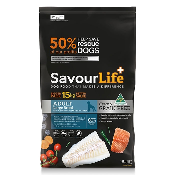 Grain Free Salm and Fish Large Adt Dog Food 15kg