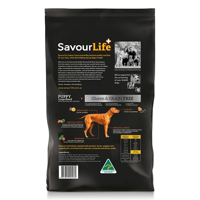 Grain Free Chicken Large Breed Puppy Food 15kg - Image 3