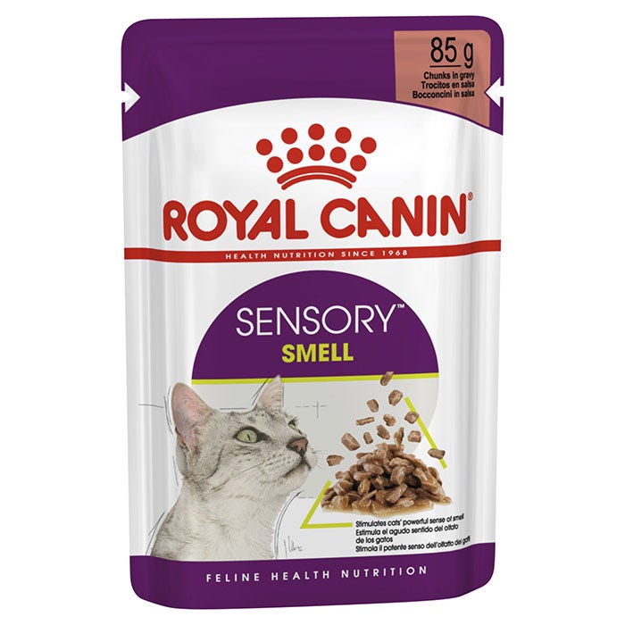 Sensory Smell Gravy Adult Cat Food Pouches 85g 12pk