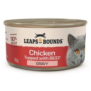 Chicken Top with Beef in Gravy Cat Can 85g x 12
