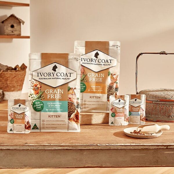 Grain Free Chicken & Beef Kitten Food Pouch 85g x 12 - Image 9