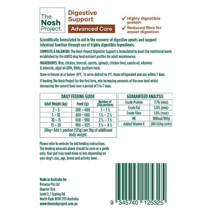 Digestive Support Adult Dog Meal 500g x 7 - Image 8