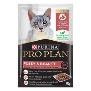 Fussy & Beauty Adult Cat Food Pouch 85g x 12
