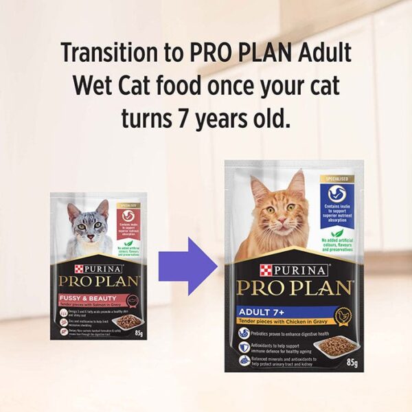 Fussy & Beauty Adult Cat Food Pouch 85g x 12 - Image 10