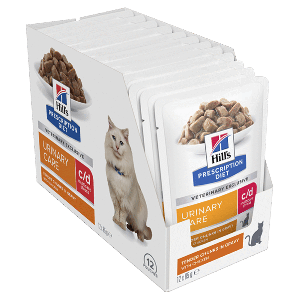 C/D Urinary Multi Stress Cat Wet Food Pouch 85g x 12 - Image 9