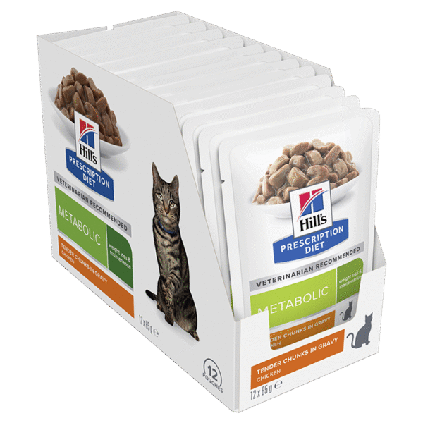 Metabolic Weight Loss & Maintenance Cat Wet Food Pouch 85g x 12 - Image 4