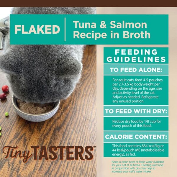 Tiny Tasters Tuna Salmon Broth Cat Pouch 50g x 12 - Image 7