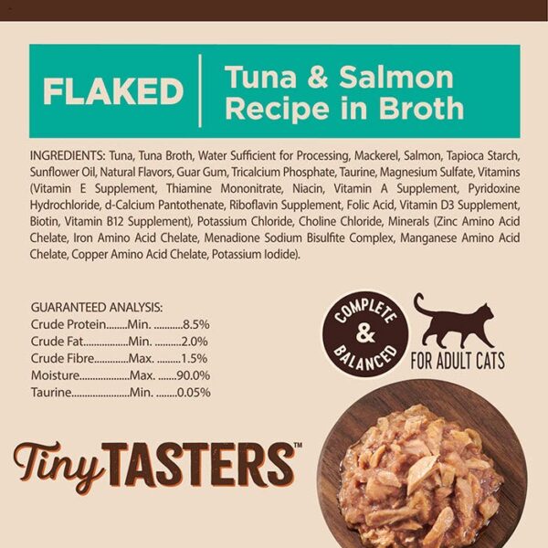 Tiny Tasters Tuna Salmon Broth Cat Pouch 50g x 12 - Image 6