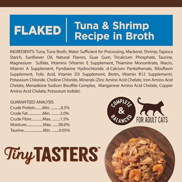 Tiny Tasters Tuna Shrimp Broth Cat Pouch 50g x 12 - Image 6