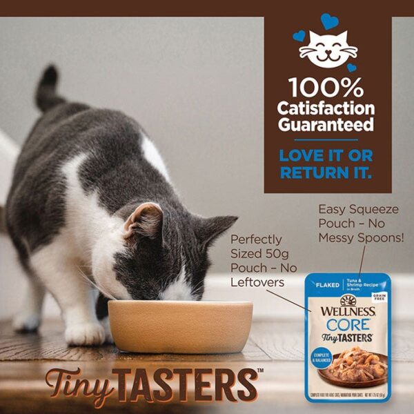 Tiny Tasters Tuna Shrimp Broth Cat Pouch 50g x 12 - Image 2