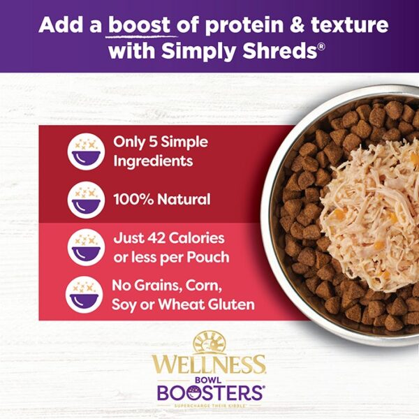 Simply Shreds Booster Variety Dog Pouch 79g-12pk - Image 4