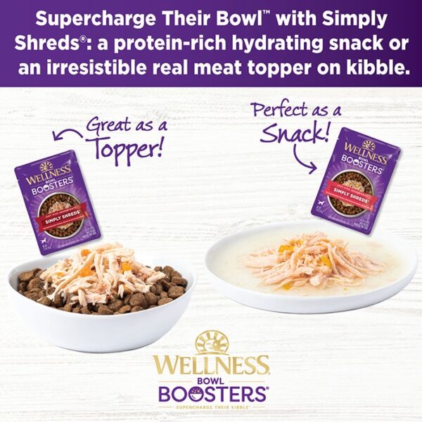 Simply Shreds Booster Variety Dog Pouch 79g-12pk - Image 6