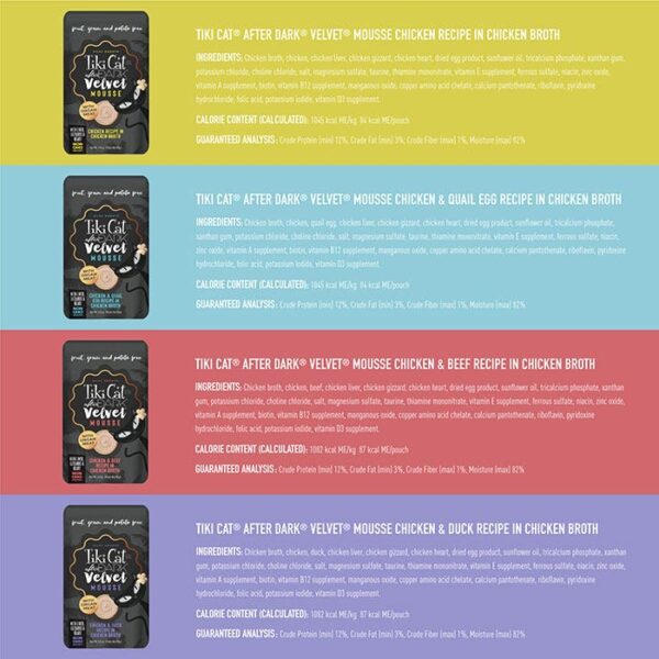 Variety After Dark Velvet Mousse Adult Cat Food Pouch 80g-12PK - Image 2