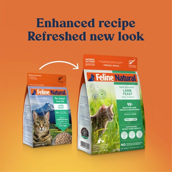 Freeze Dried Lamb Adult Cat Food 320g - Image 2