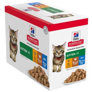 Variety Pack Fave Selection Kitten Food Pouch 85g x 12