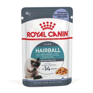 Care Hairball Jelly Adult Wet Cat Food Pouch 85g x 12