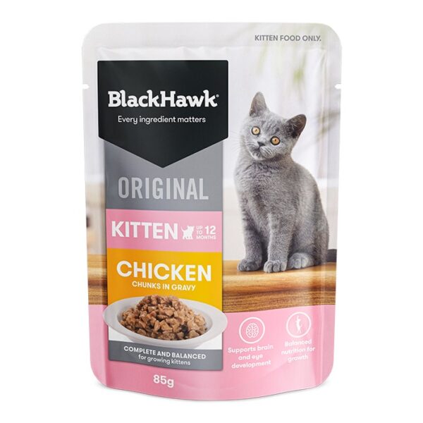 Original Chicken Gravy Kitten Pouch 85g x 12 - Image 4