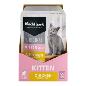 Original Chicken Gravy Kitten Pouch 85g x 12