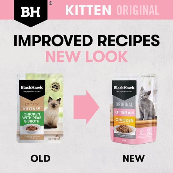Original Chicken Gravy Kitten Pouch 85g x 12 - Image 5