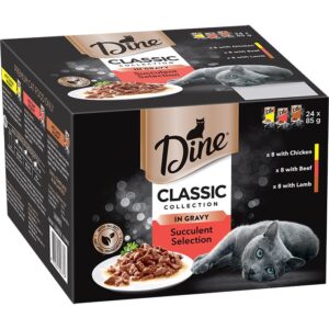 Variety Pack Meat Gravy Adult Cat Food Pouch 85g-24PK