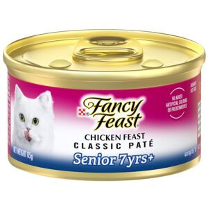 Senior Chicken Classic Pate Cat Food Can 85g x 24