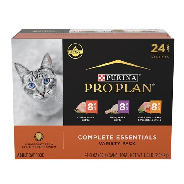 Variety Pack Poultry Faves Adult Cat Food Can 85g-24PK