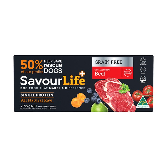 Beef Raw Adult Dog Food 2.72kg