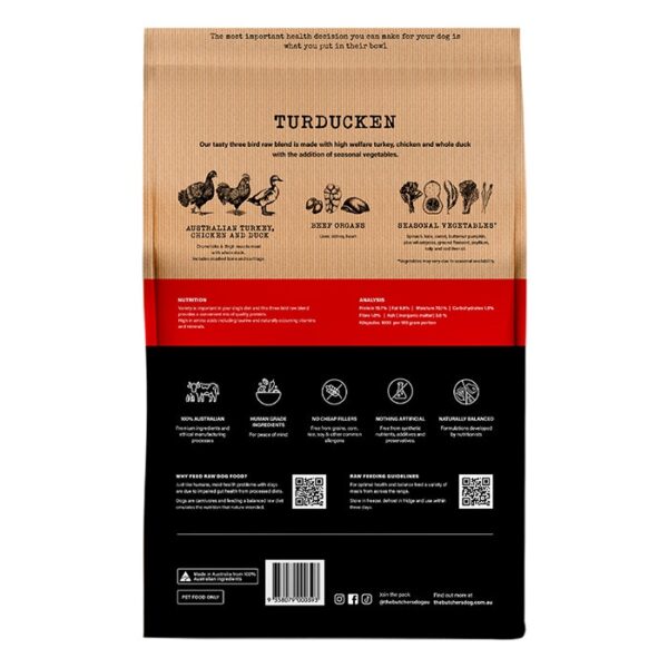 Turducken Frozen Adult Dog Food 2.4kg - Image 6