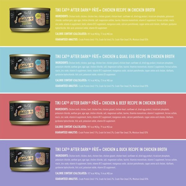 Variety Pack After Dark Pate Plus Cat Food Can 80g-12PK - Image 5