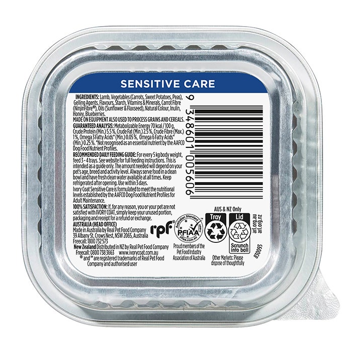 Raw Health Sensitive Adult Dog Food Pouch 100g x 9 - Image 10