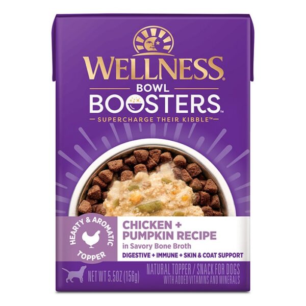 Bowl Boosters Chicken & Pumpkin Recipe Wet Dog Food Carton 156gx12