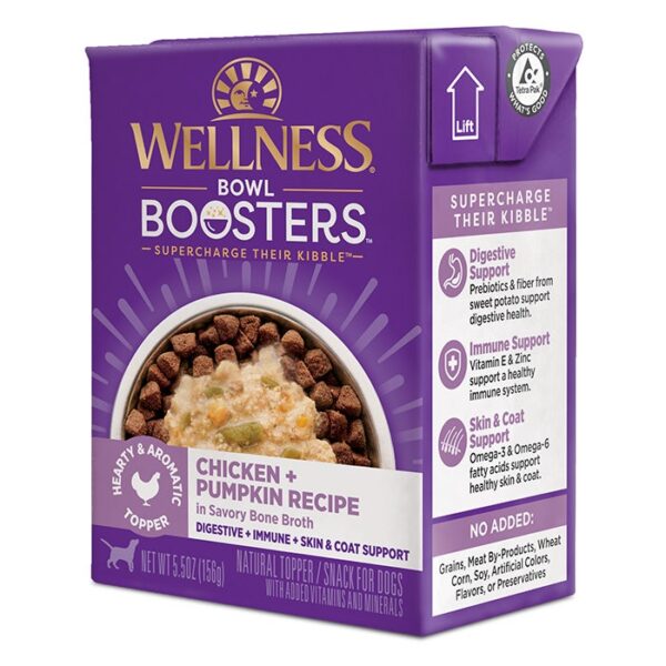 Bowl Boosters Chicken & Pumpkin Recipe Wet Dog Food Carton 156gx12 - Image 2