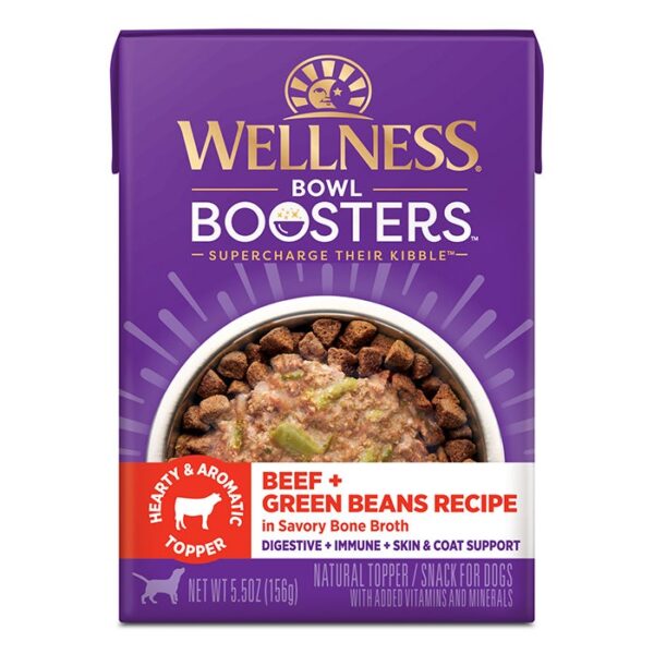 Bowl Boosters Beef & Green Beans Recipe Wet Dog Food Carton 156gx12