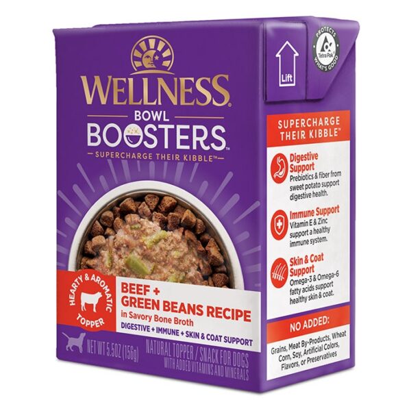 Bowl Boosters Beef & Green Beans Recipe Wet Dog Food Carton 156gx12 - Image 2