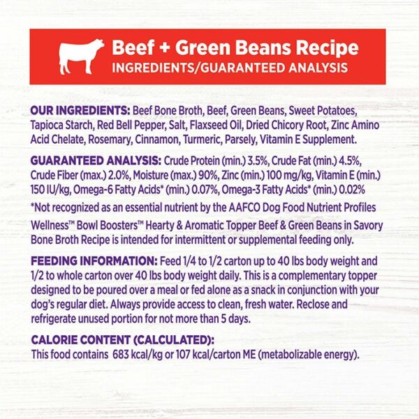 Bowl Boosters Beef & Green Beans Recipe Wet Dog Food Carton 156gx12 - Image 5