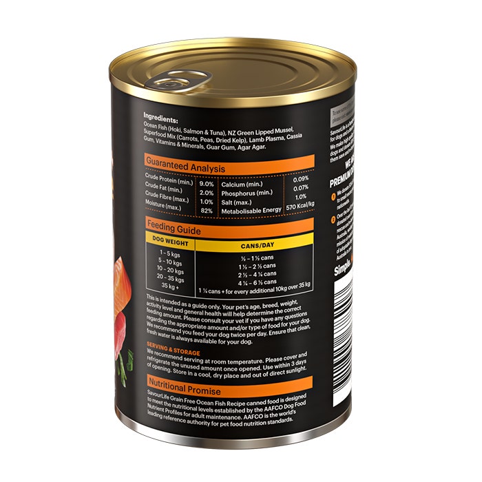 Grain Free Ocean Fish Dog Food Can 375gx12 - Image 3