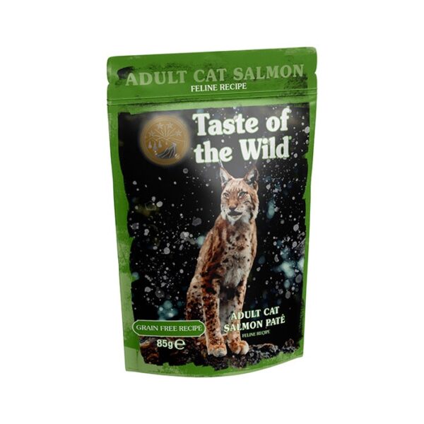Salmon with Chicken Pate Wet Cat Food Pouch 85g x 12