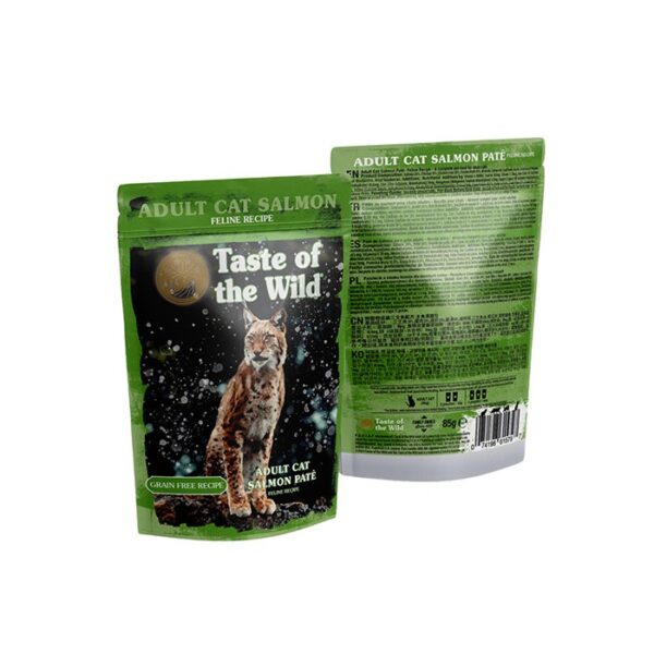 Salmon with Chicken Pate Wet Cat Food Pouch 85g x 12 - Image 2