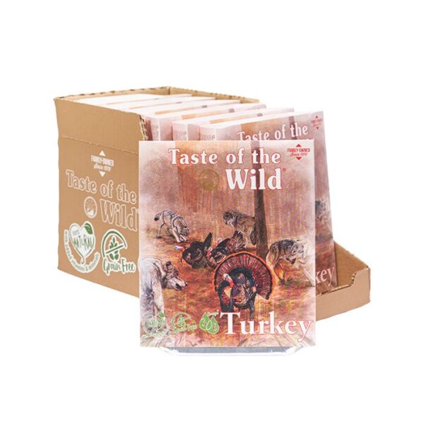 Turkey & Duck Fruit & Veg Dog Tray 390g x 7 - Image 2